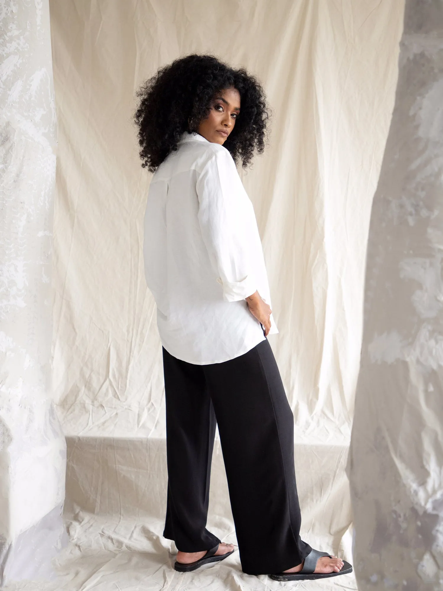Button Down Over-Sized-Shirt