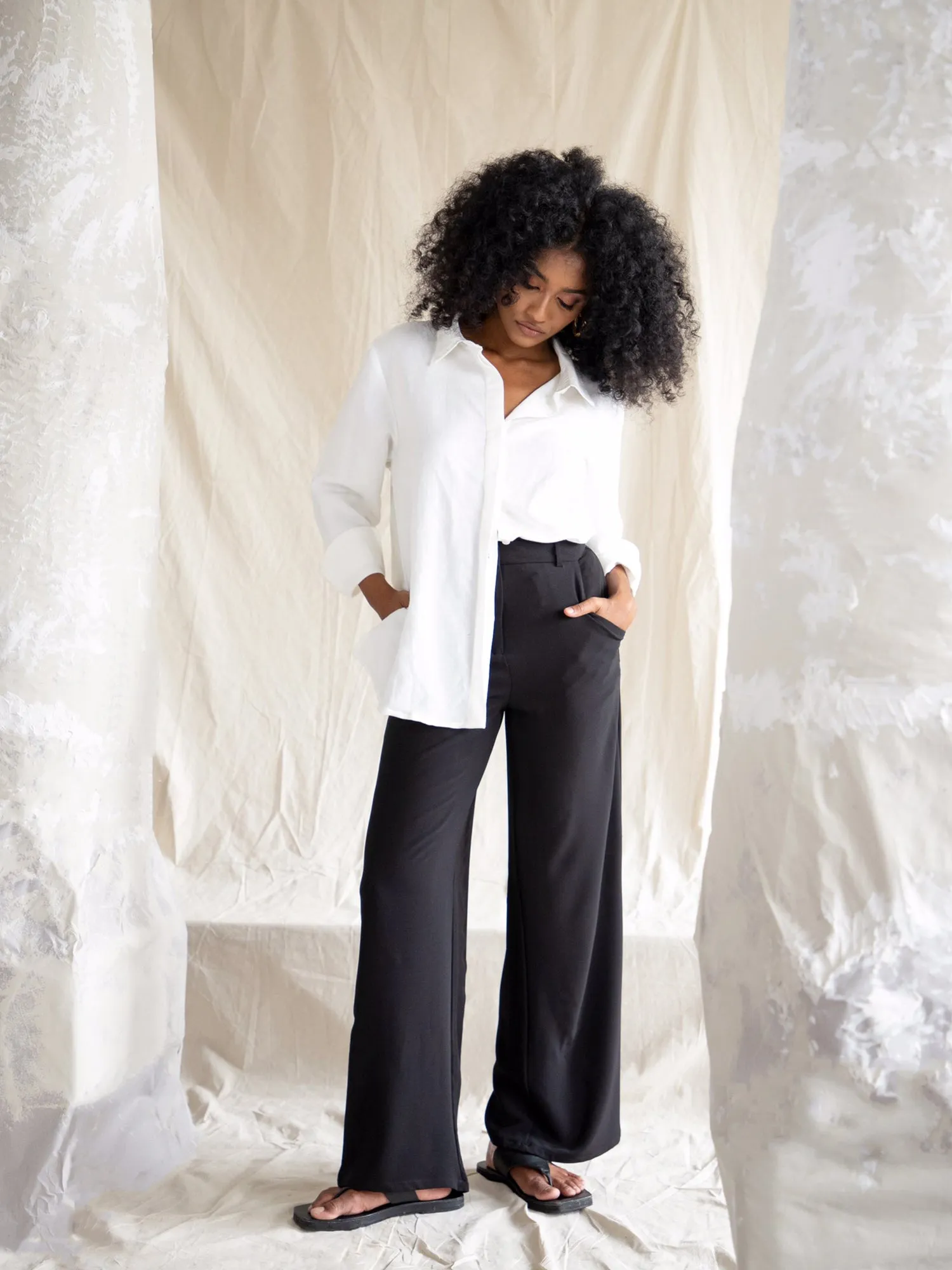 Button Down Over-Sized-Shirt