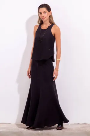 Carmen Skirt Black Linen
