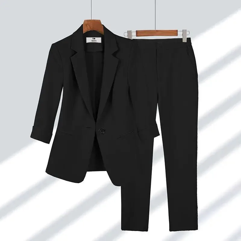 Casual Blazers Jacket Two Piece Suit