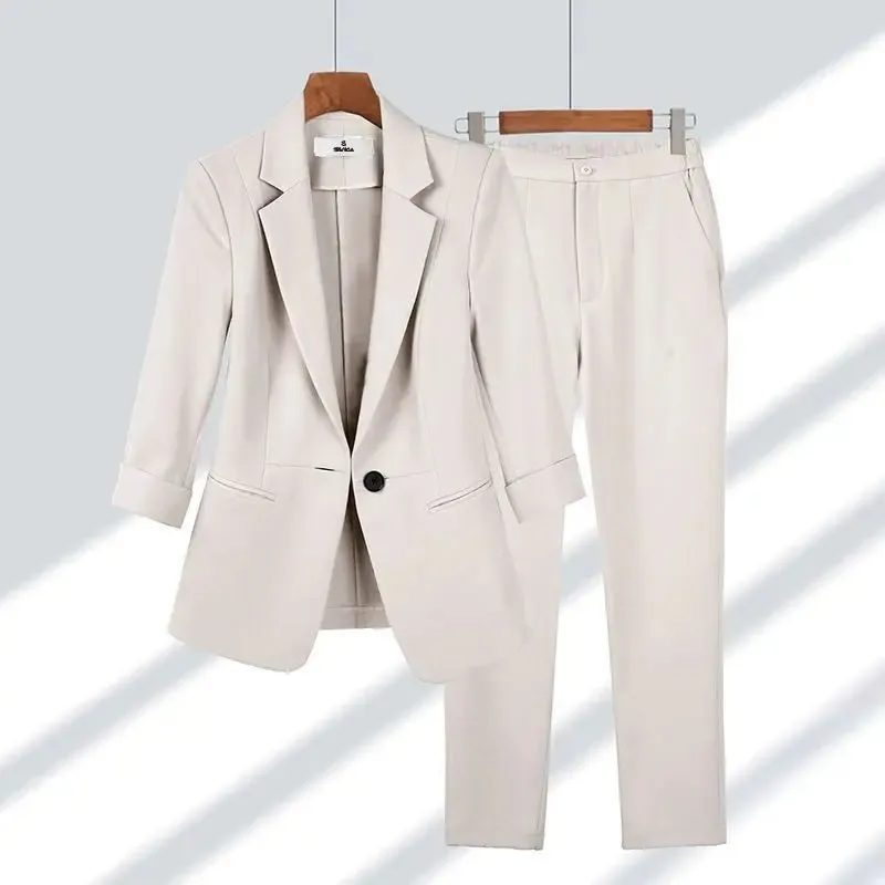 Casual Blazers Jacket Two Piece Suit