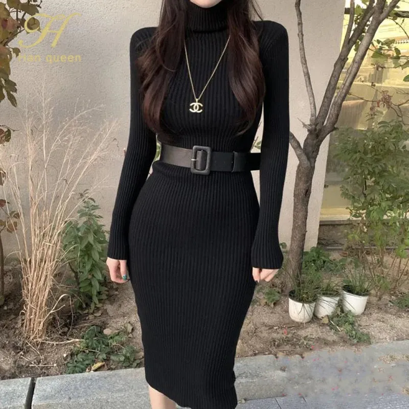 Charlotte – Knit Turtleneck Bodycon Dress