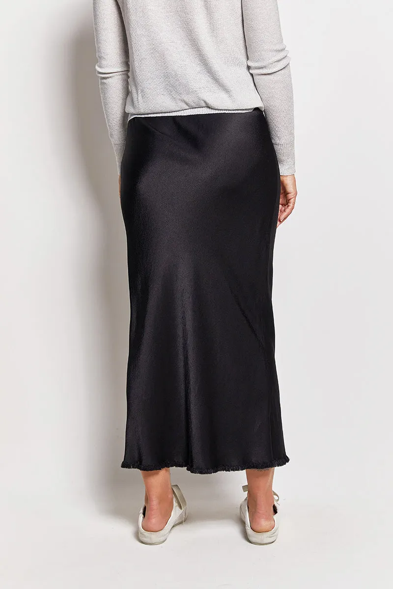 charm viscose satin bias skirt