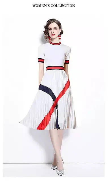 Chic Knitted Casual Business Dresses