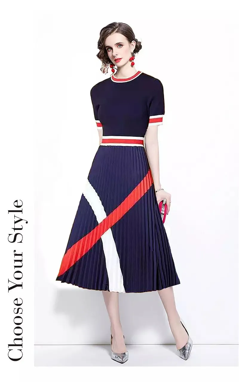 Chic Knitted Casual Business Dresses