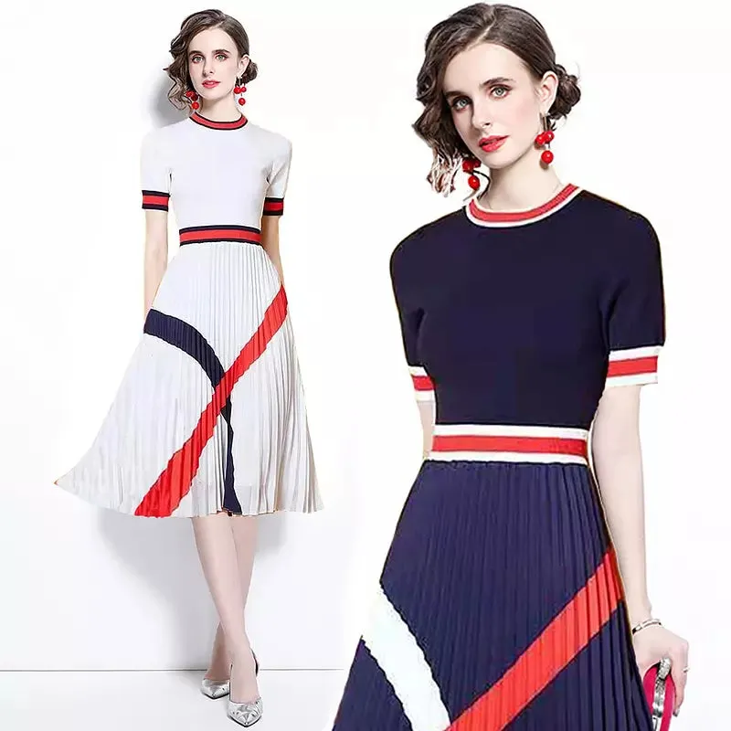 Chic Knitted Casual Business Dresses