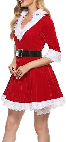 Christmas V-Neck Dress