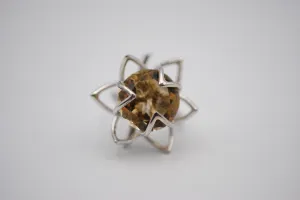 Citrine Sunflower Ring