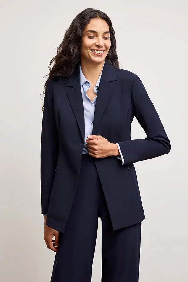 Clemens Flex Shirt - Knit Poplin :: Hydrangea