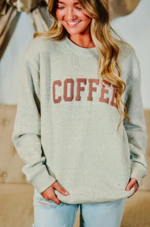 Coffee Talk Puff Knit Sweater