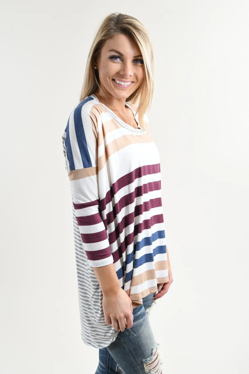 Color My World Striped Top