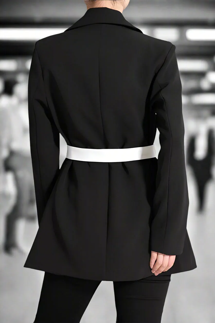 Contrast Edge Power Blazer