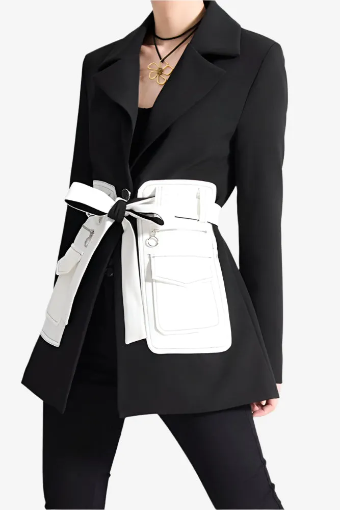 Contrast Edge Power Blazer