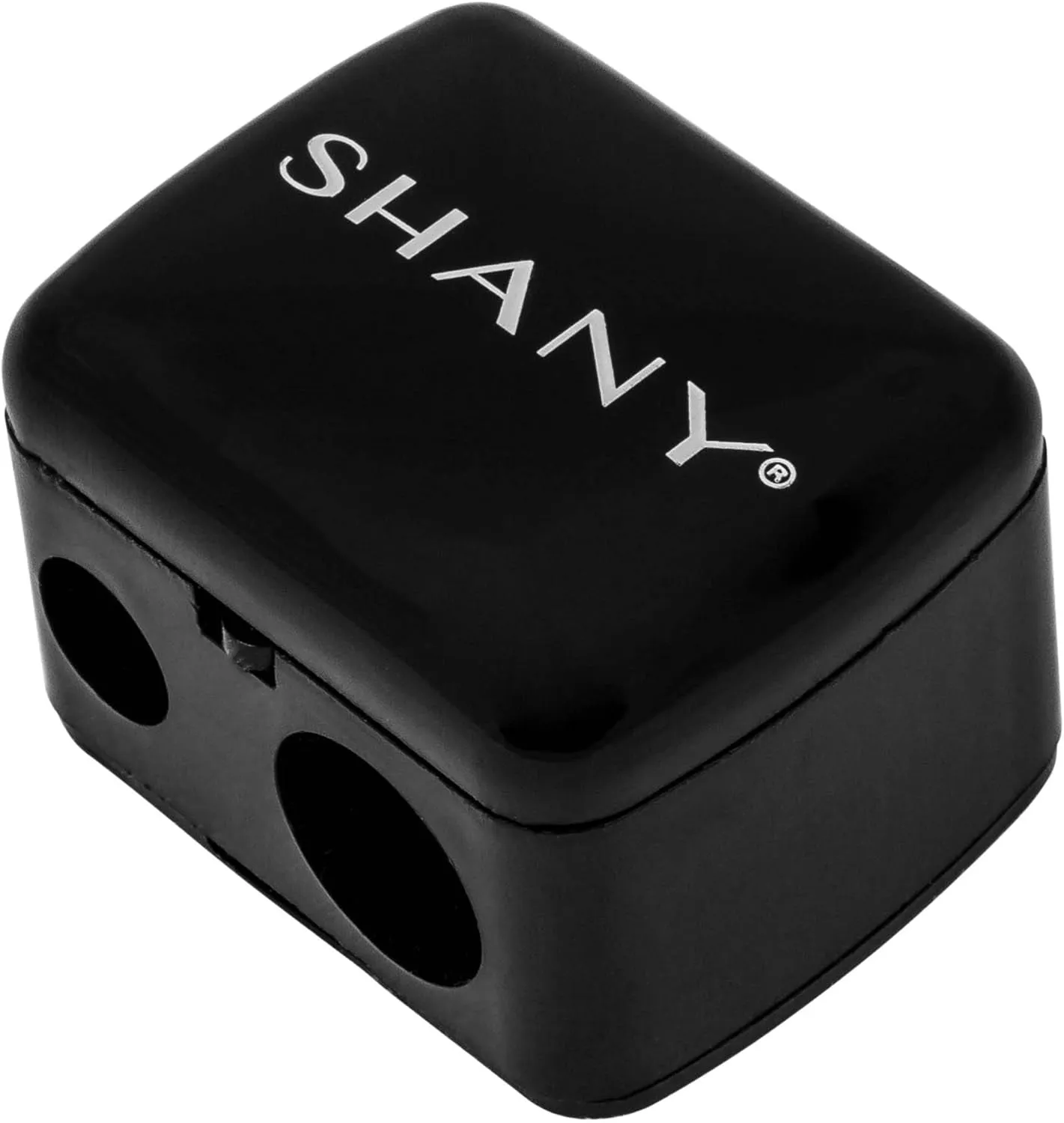 Cosmetic Pencil Sharpener - Eyeliner and Lip Pencil Dual Sharpener with Removable Lid for Traditional and Jumbo Pencils