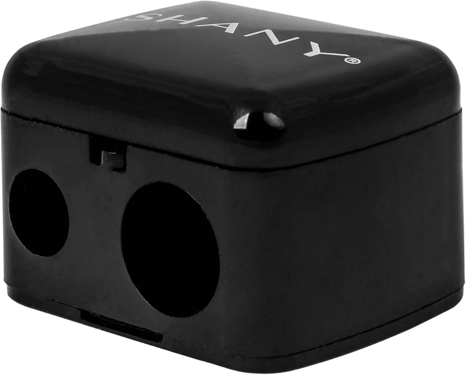 Cosmetic Pencil Sharpener - Eyeliner and Lip Pencil Dual Sharpener with Removable Lid for Traditional and Jumbo Pencils