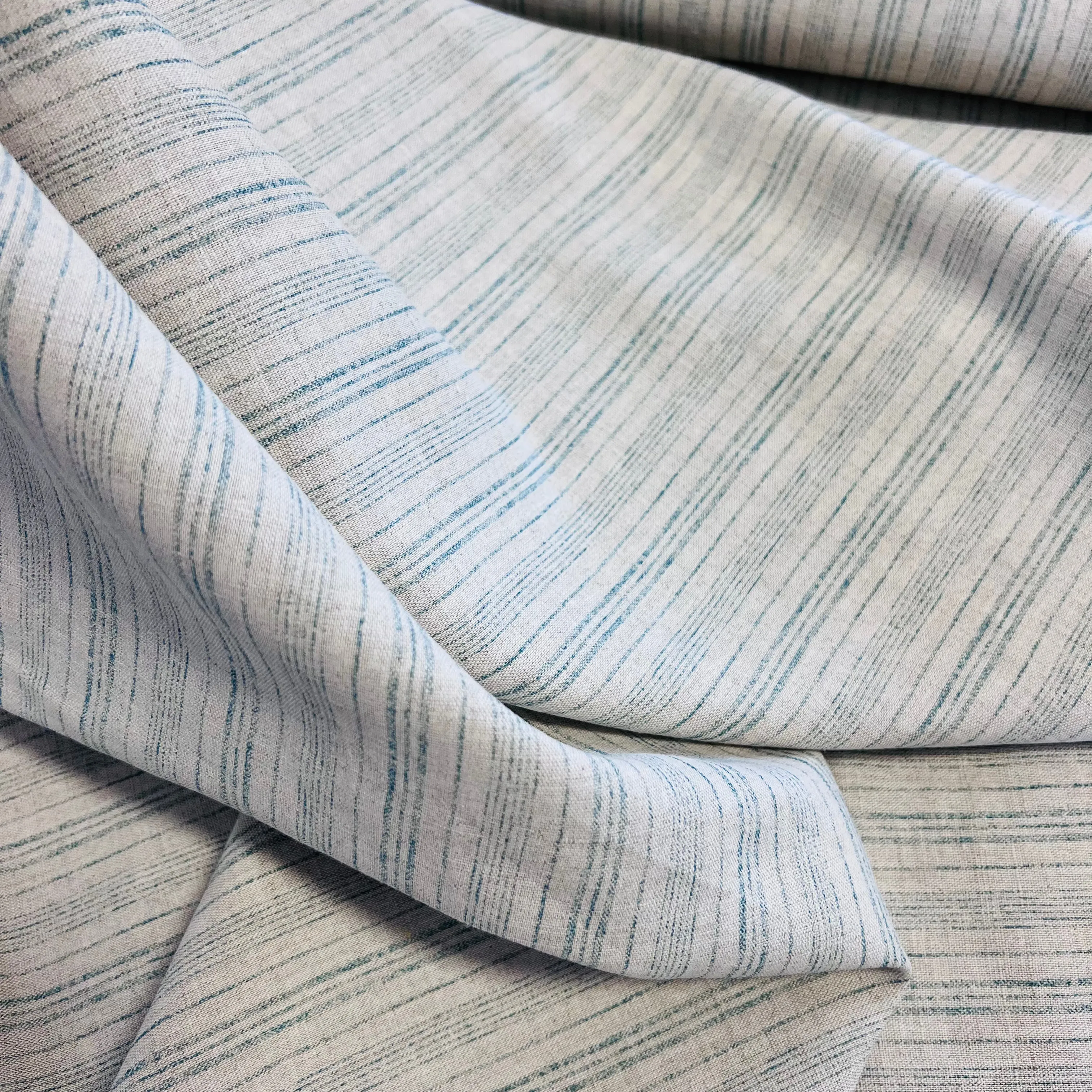 Country Linen | Stripe | Teal