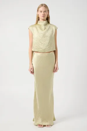 CRUSH BIAS MAXI SKIRT | APPLE