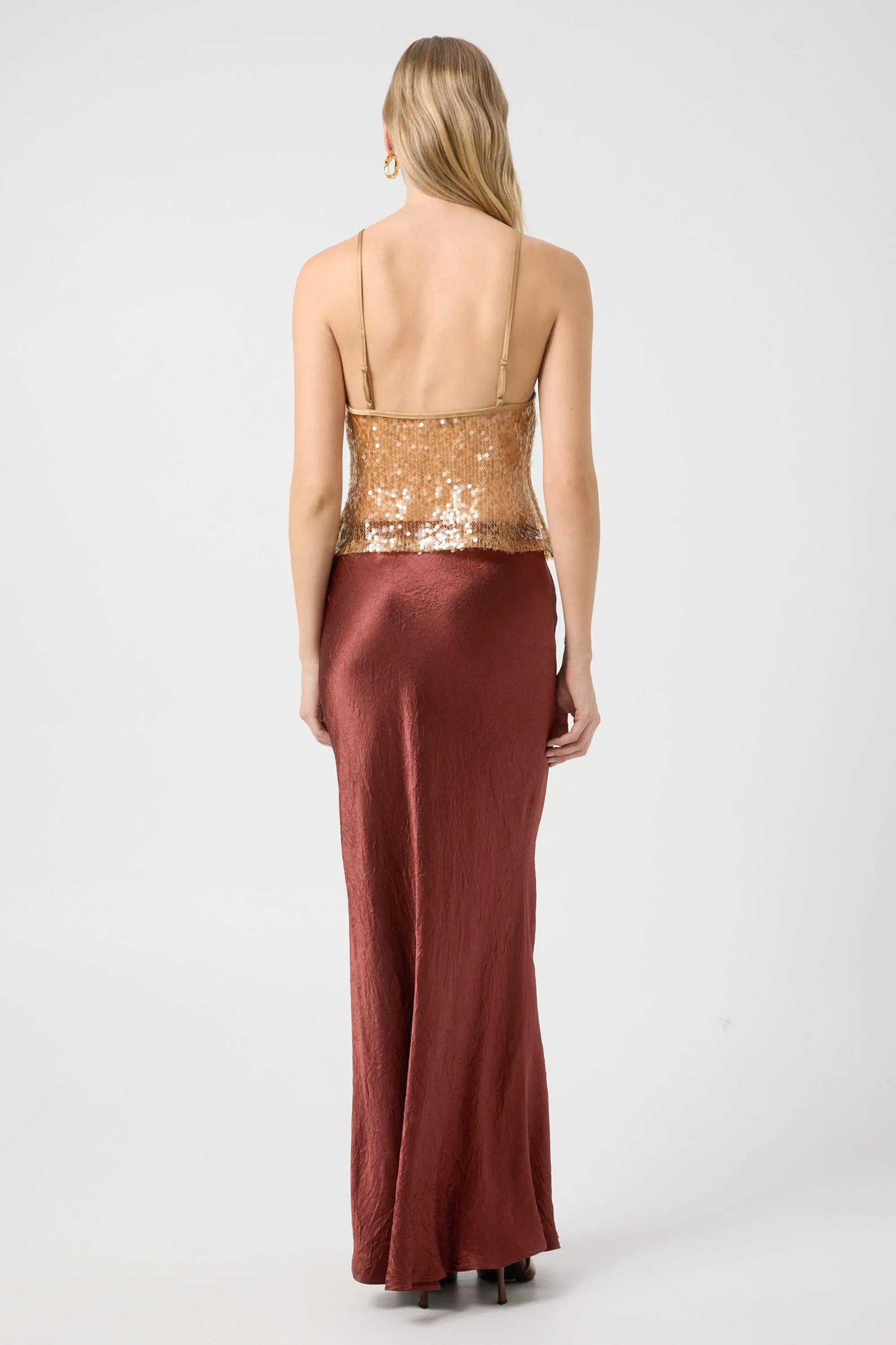 CRUSH BIAS MAXI SKIRT | SHIRAZ