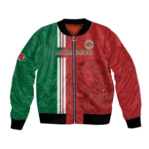 Custom Afro Morocco Football Bomber Jacket With Islamic Pattern LT15