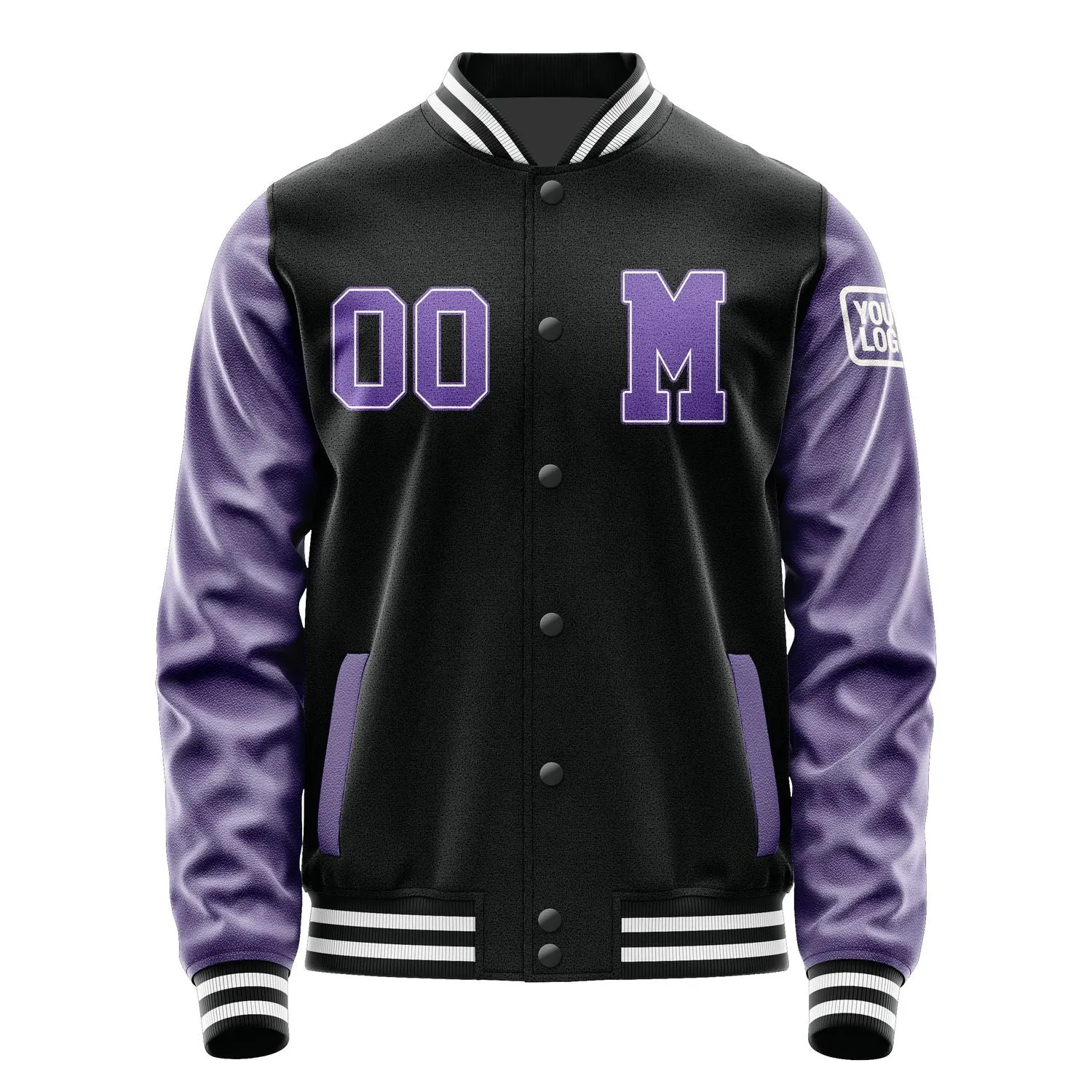 Custom Black Light Purple Jacket