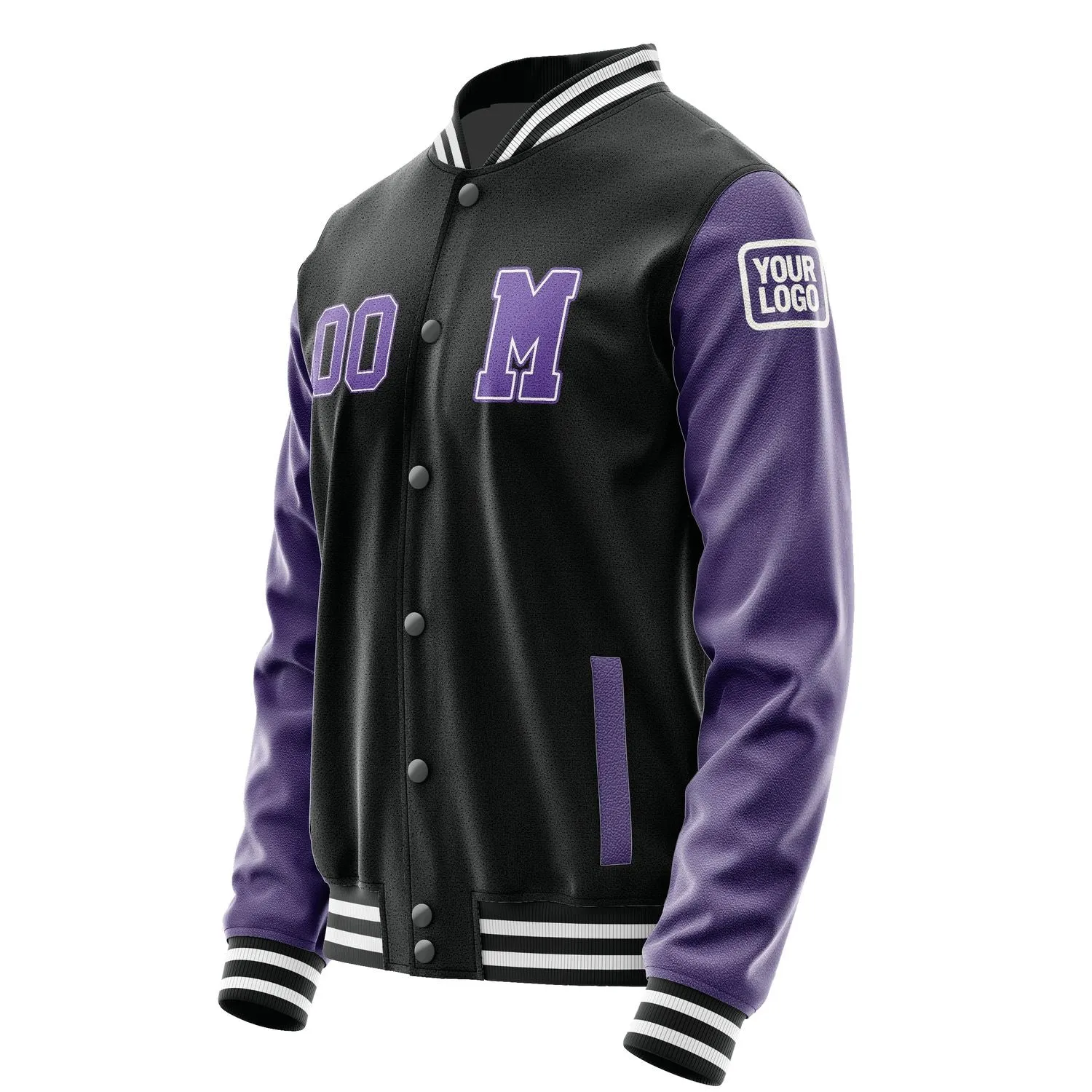 Custom Black Light Purple Jacket