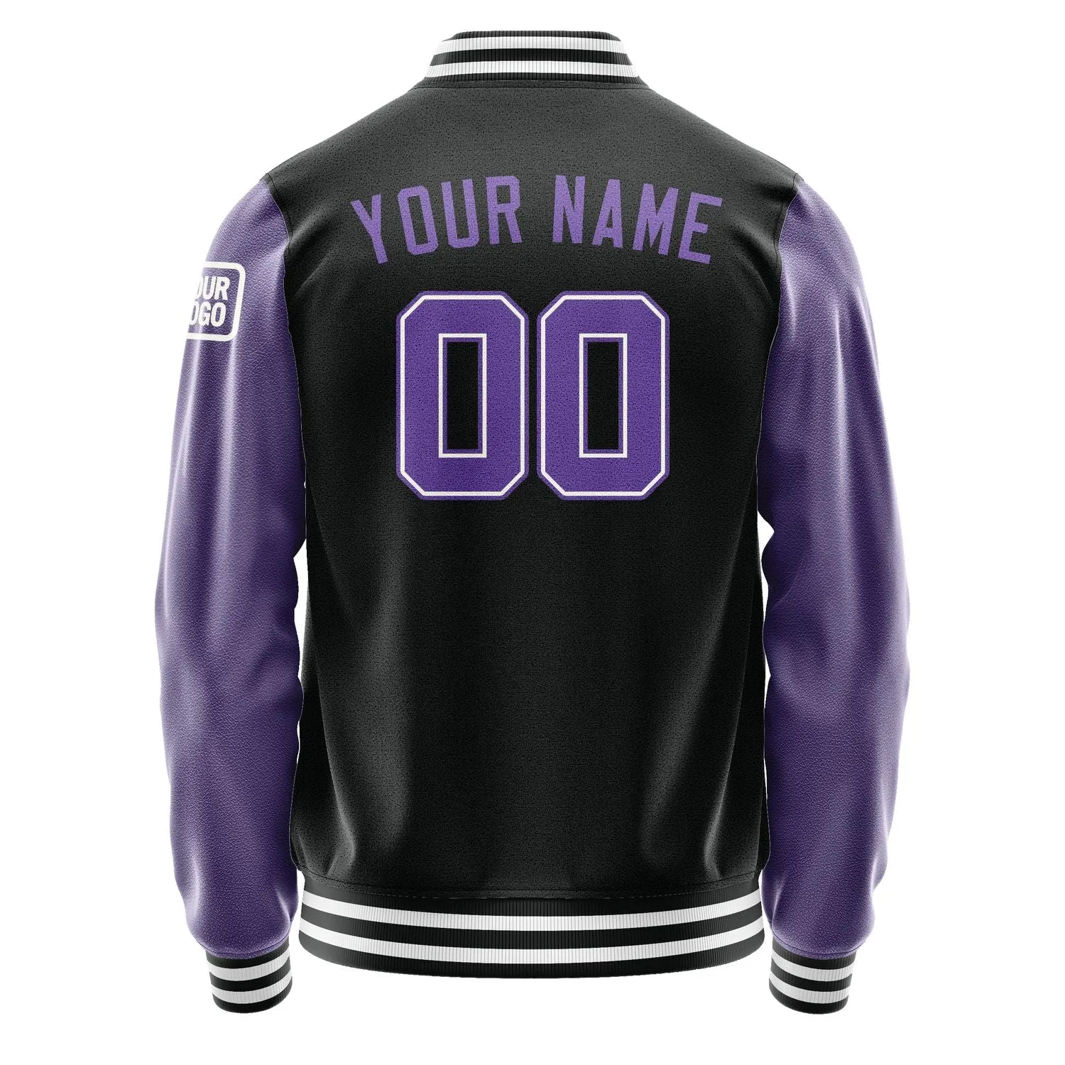 Custom Black Light Purple Jacket