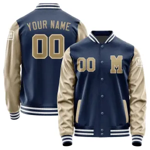 Custom Blue Light Khaki Jacket