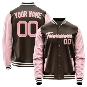 Custom Brown Light Pink Jacket