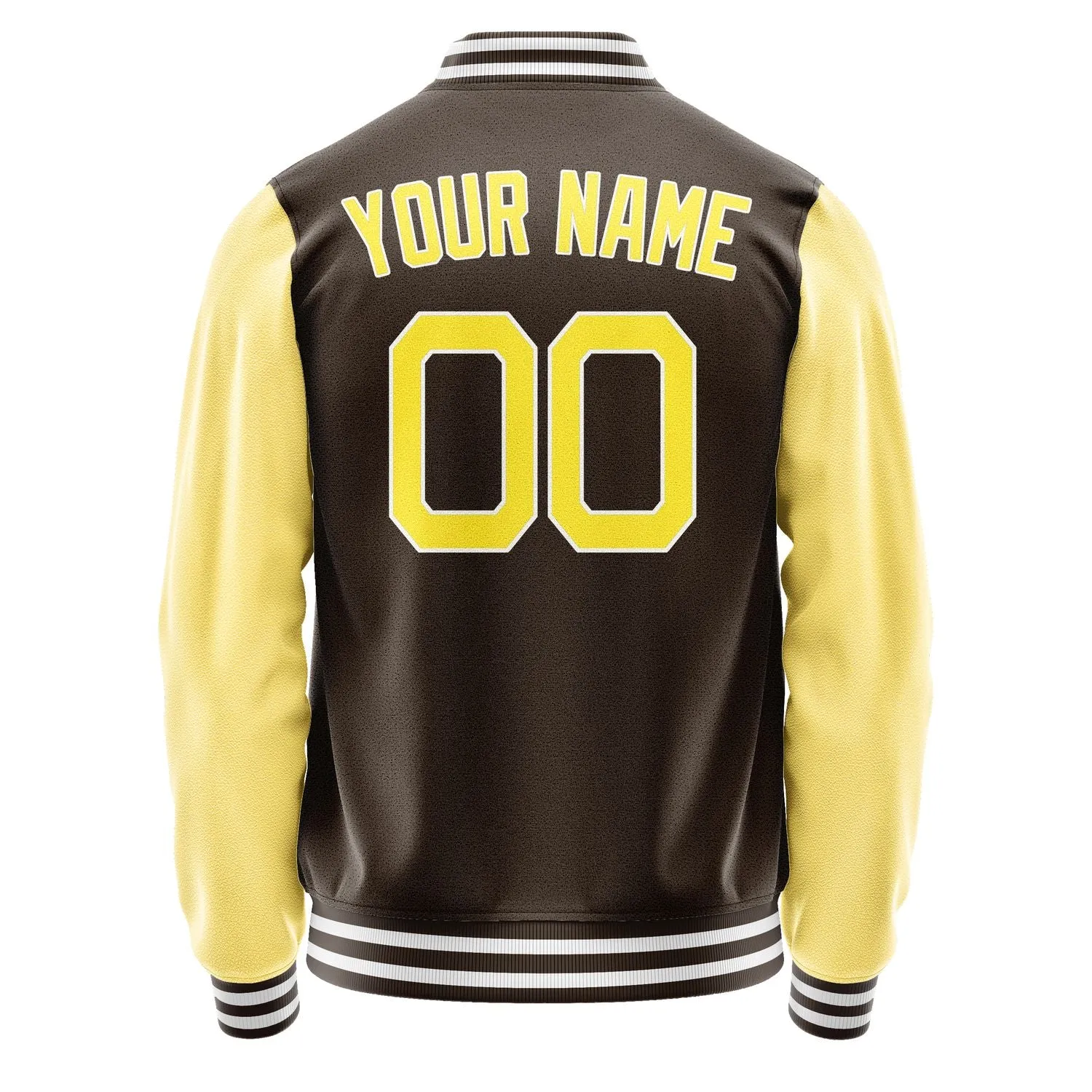 Custom Brown Light Yellow Jacket