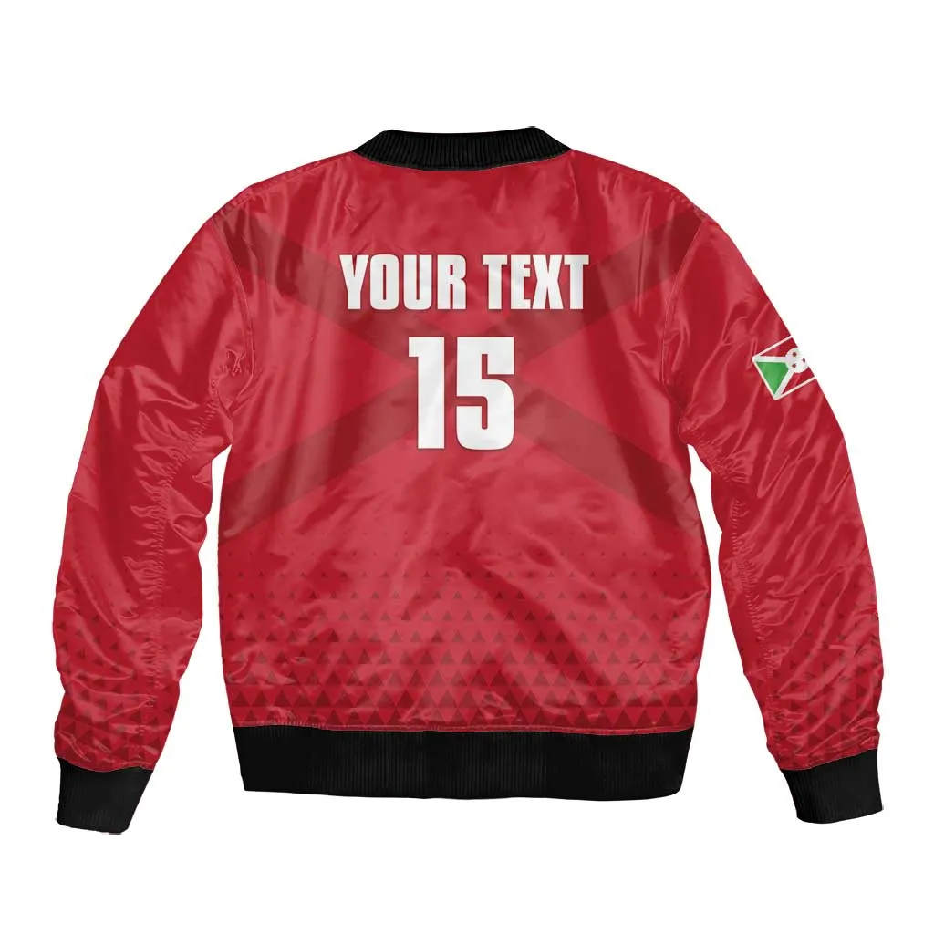 Custom Burundi Football Bomber Jacket Go Intamba Go LT15
