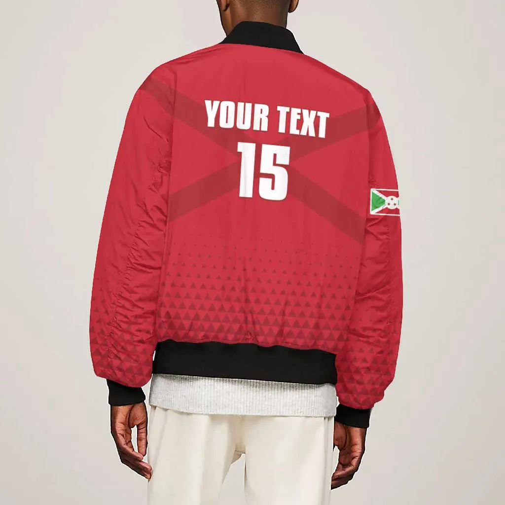 Custom Burundi Football Bomber Jacket Go Intamba Go LT15