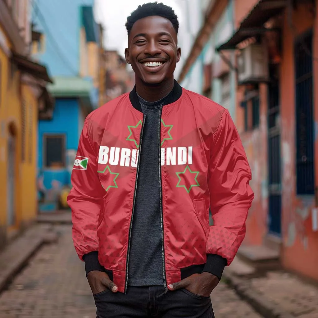 Custom Burundi Football Bomber Jacket Go Intamba Go LT15