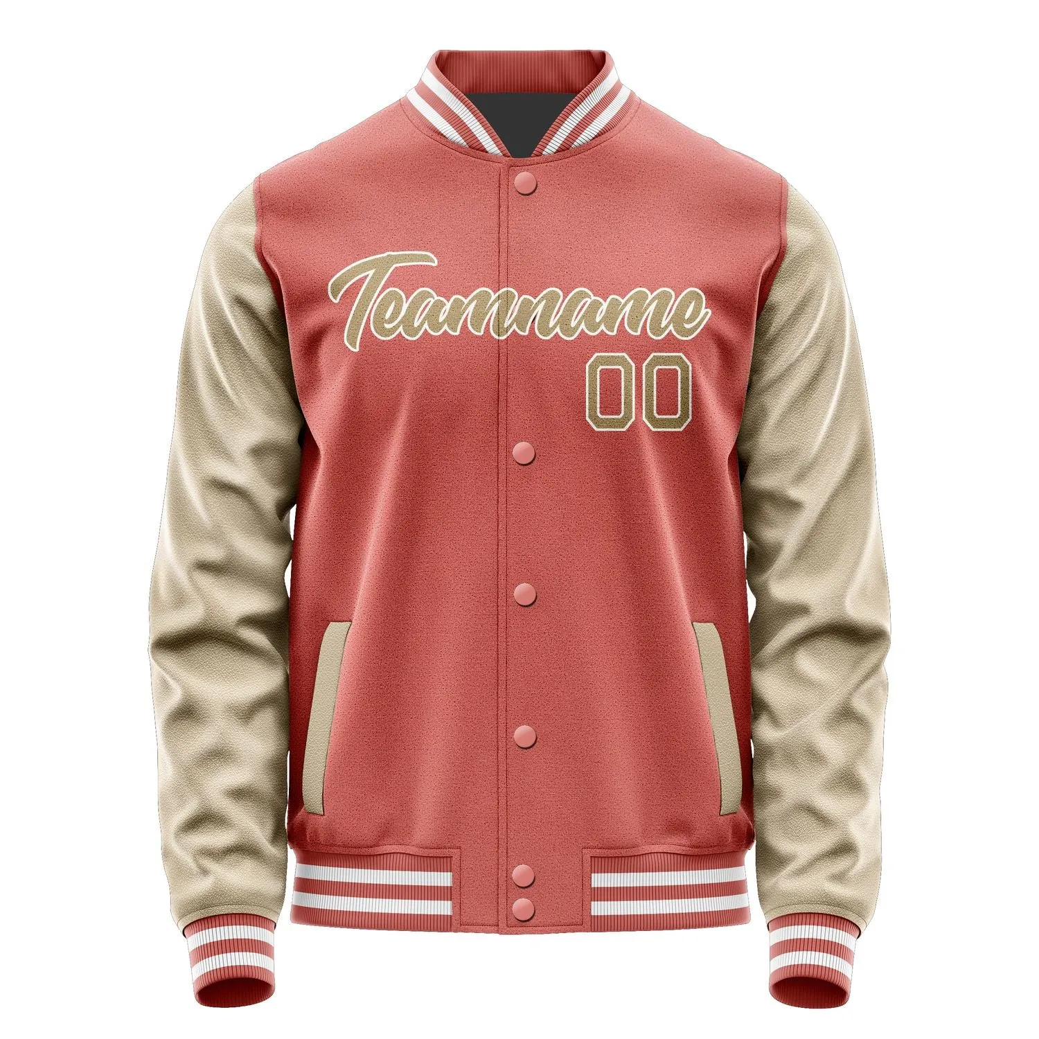 Custom Copper Rose Light Khaki Jacket
