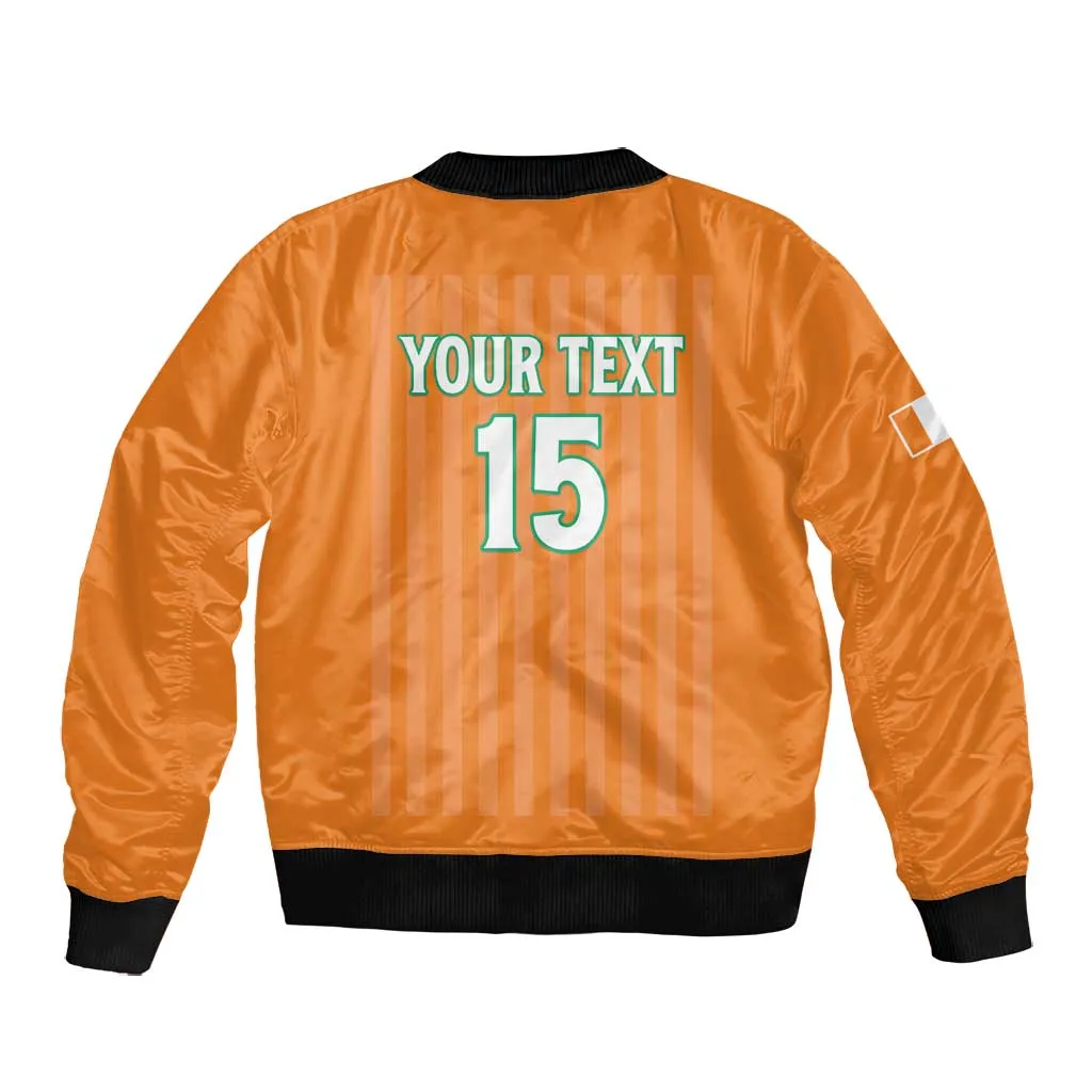 Custom Cote dIvoire Football Bomber Jacket Les Elephants LT15
