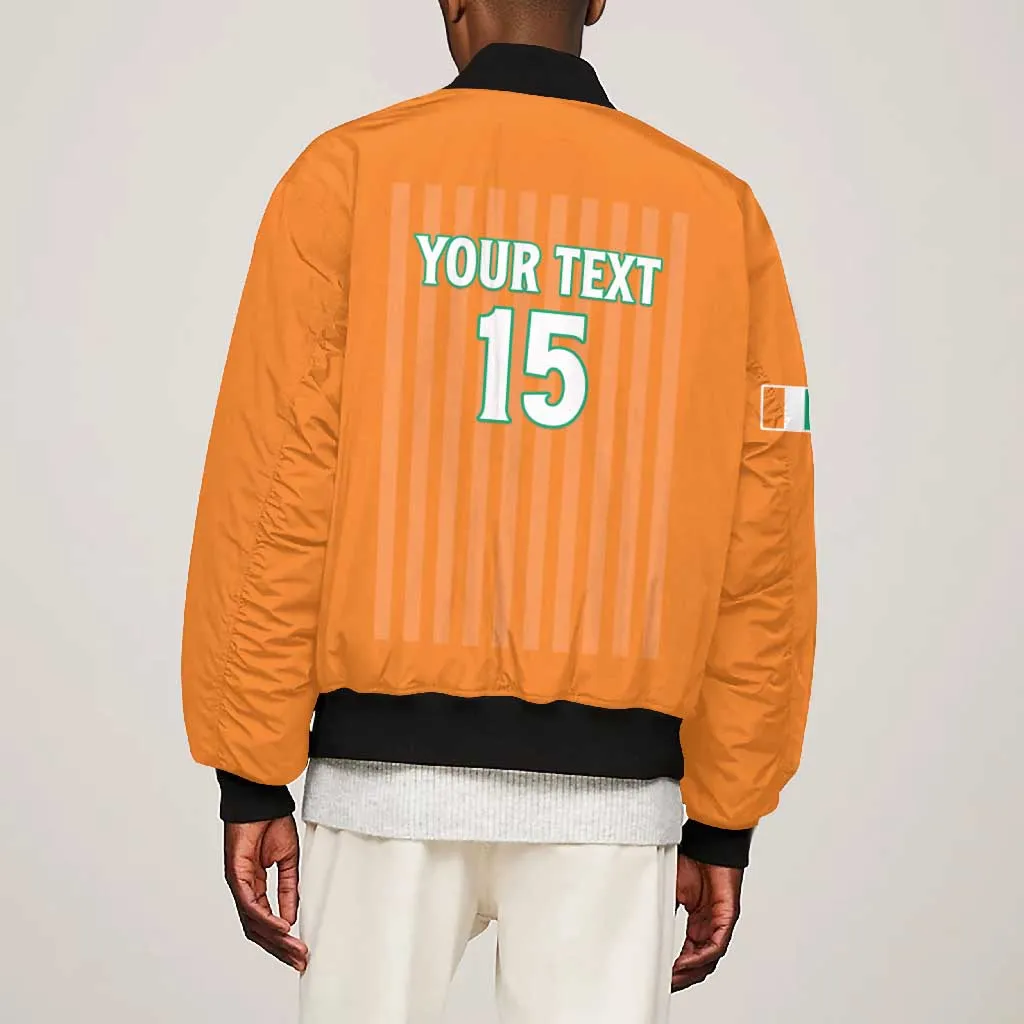 Custom Cote dIvoire Football Bomber Jacket Les Elephants LT15