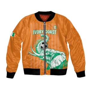 Custom Cote dIvoire Football Bomber Jacket Les Elephants LT15