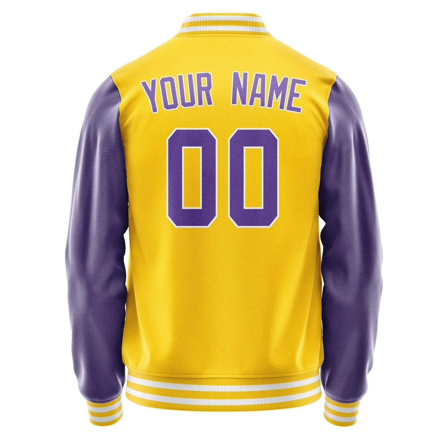 Custom Gold Light Purple Jacket