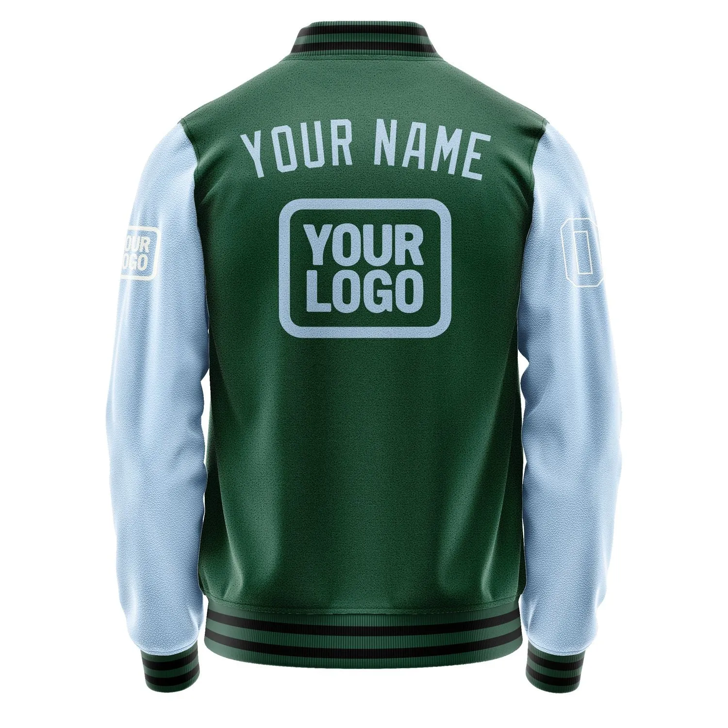 Custom Green Light Blue Jacket