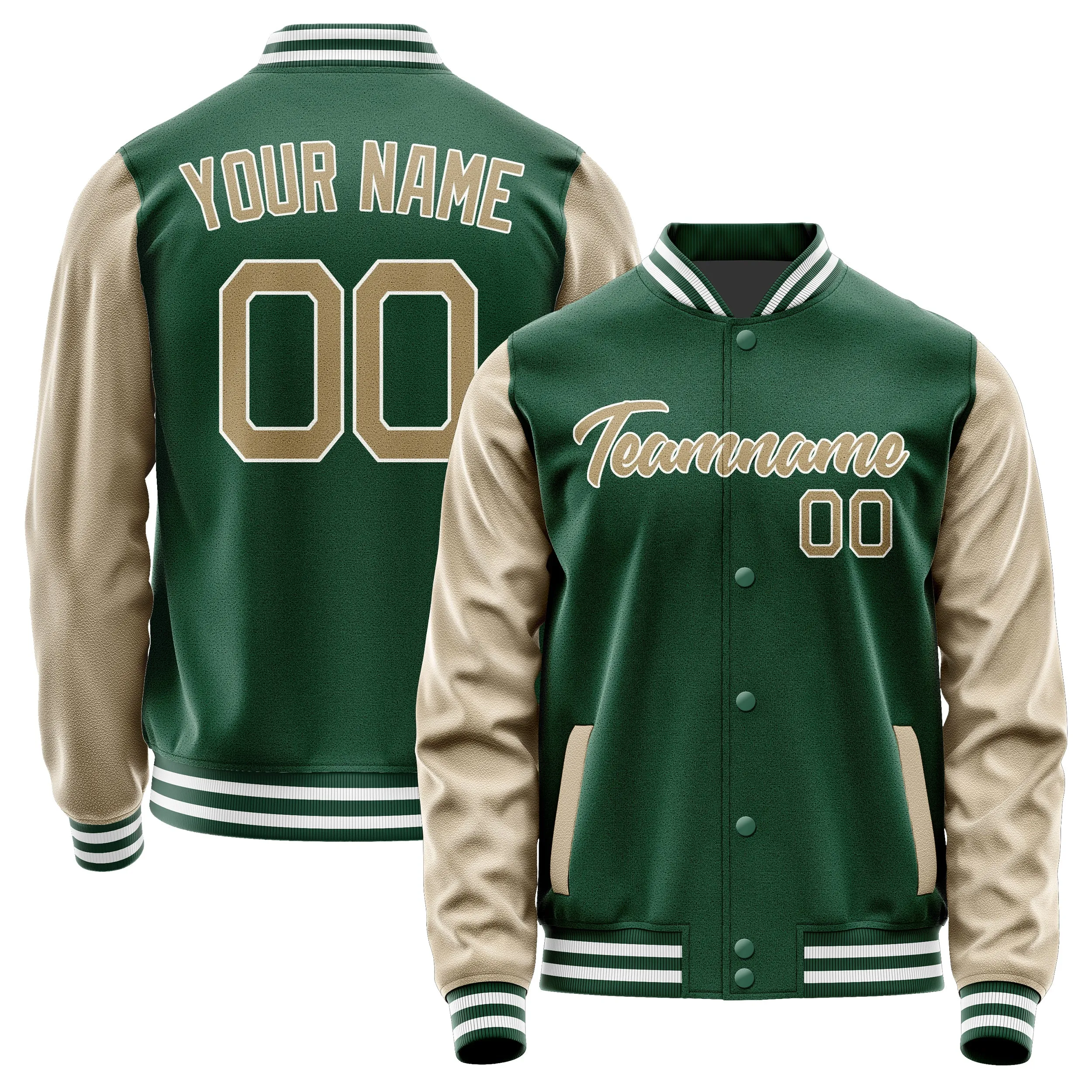 Custom Green Light Khaki Jacket