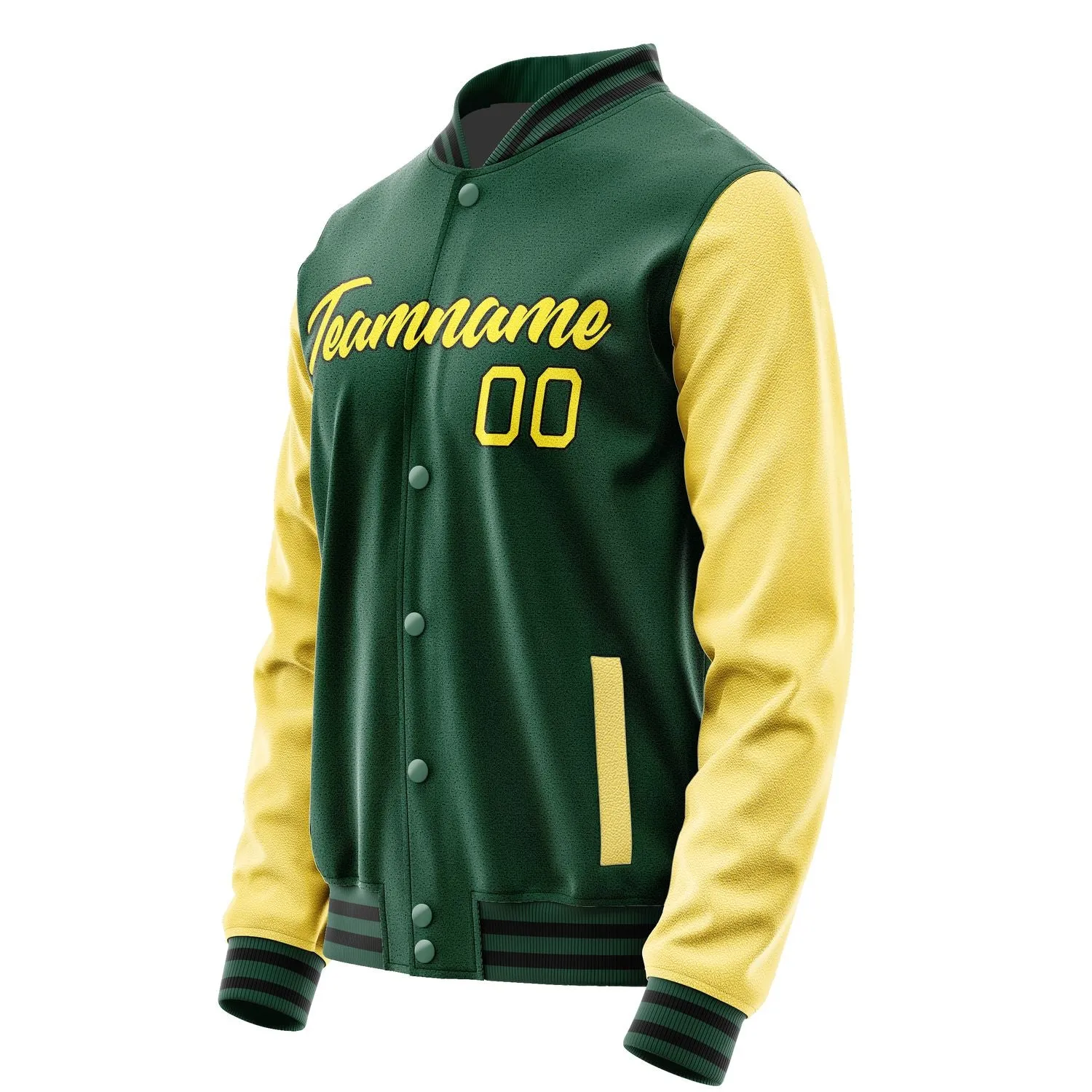 Custom Green Light Yellow Jacket