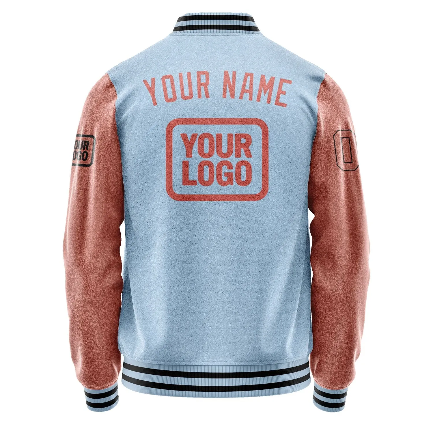 Custom Light Blue Copper Rose Jacket