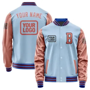 Custom Light Blue Copper Rose Jacket