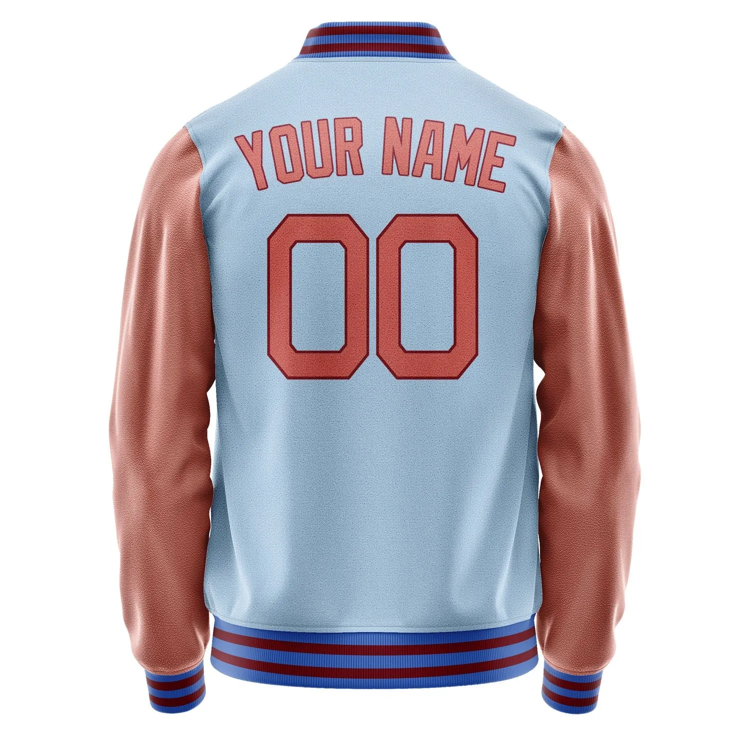 Custom Light Blue Copper Rose Jacket