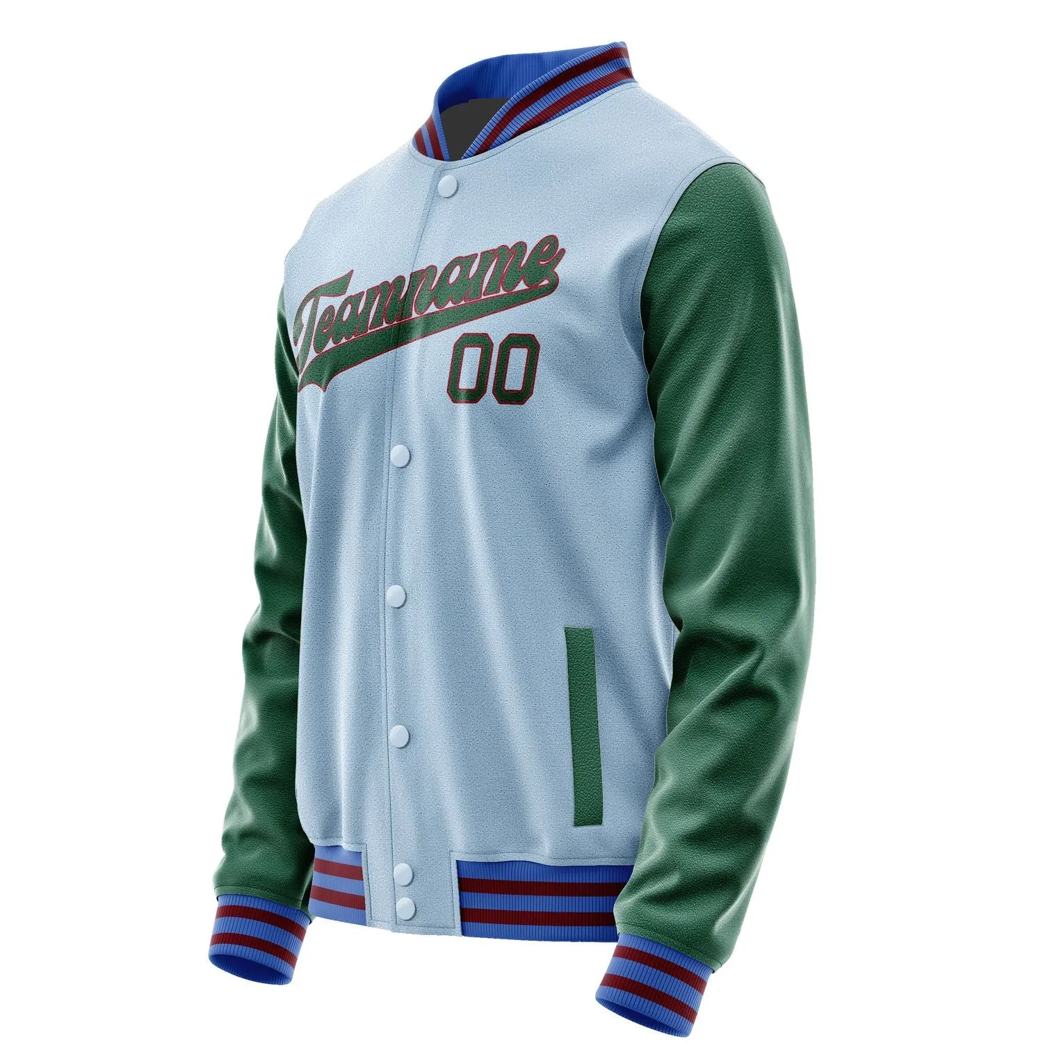 Custom Light Blue Green Jacket
