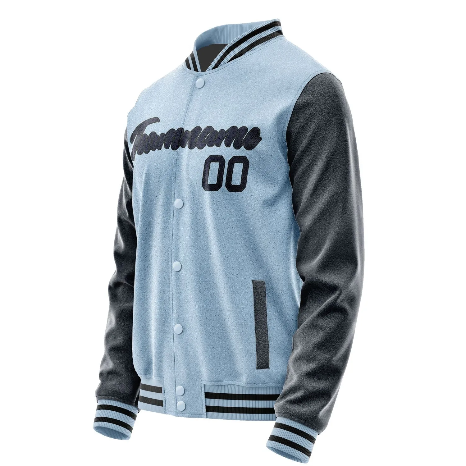 Custom Light Blue Navy Jacket