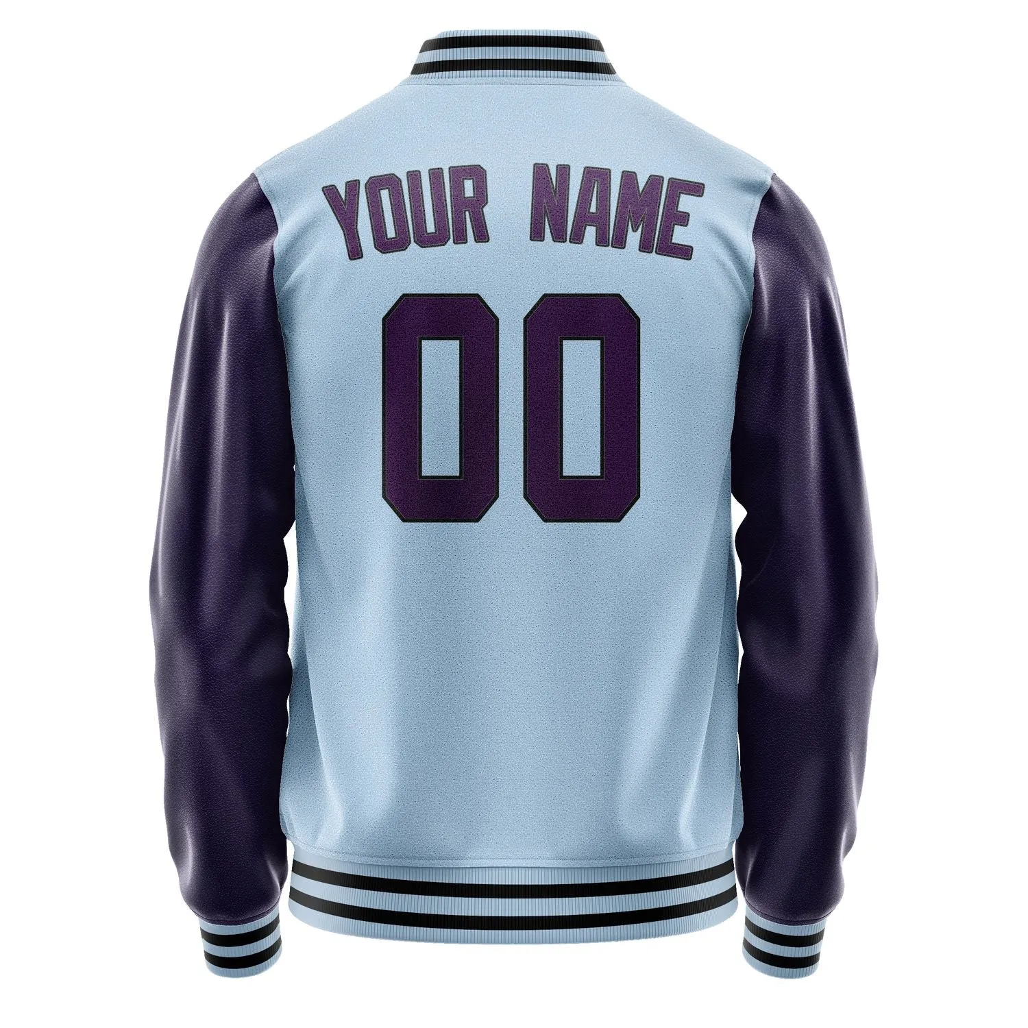 Custom Light Blue Purple Jacket