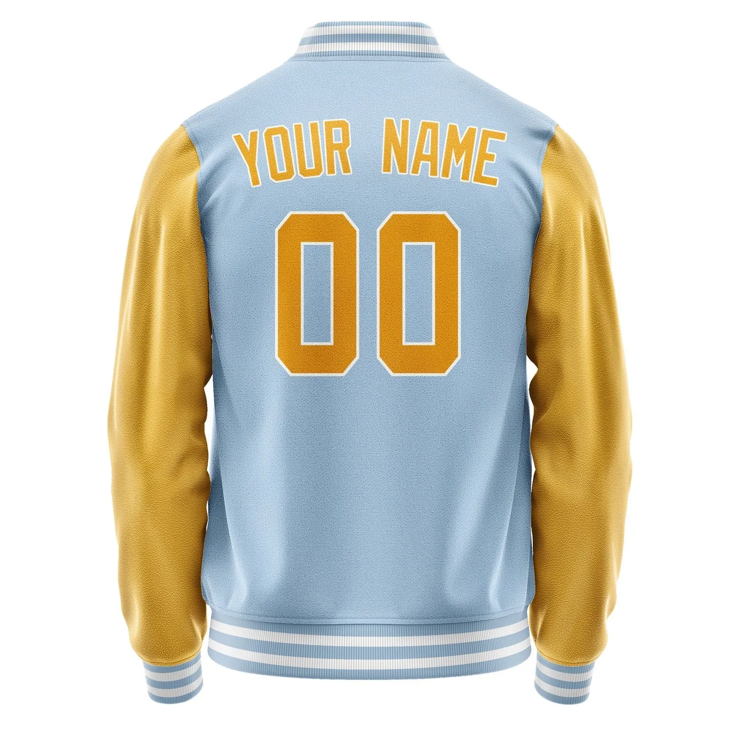 Custom Light Blue Yellow Jacket