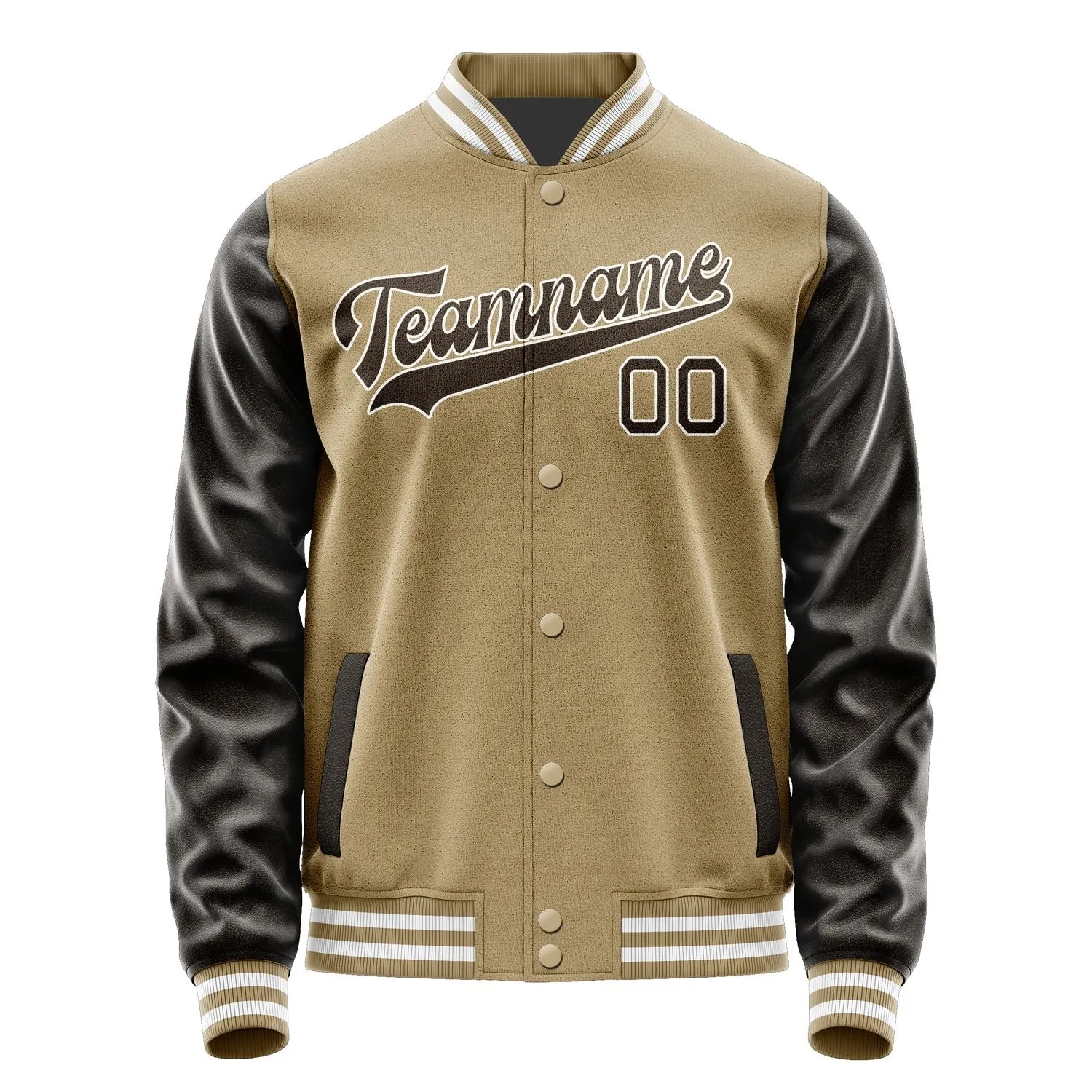 Custom Light Khaki Brown Jacket