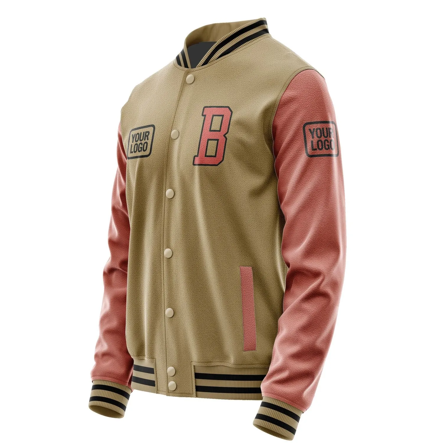 Custom Light Khaki Copper Rose Jacket