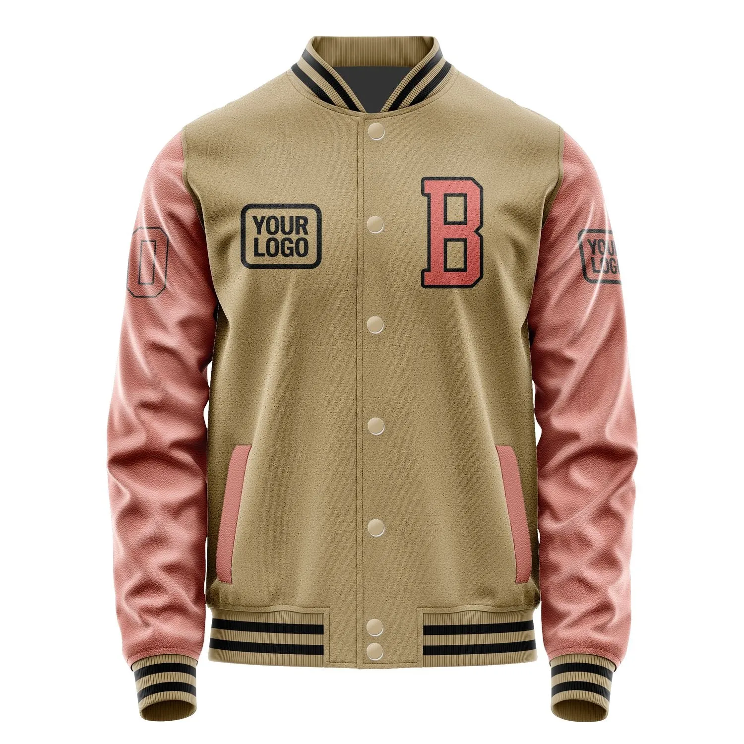 Custom Light Khaki Copper Rose Jacket